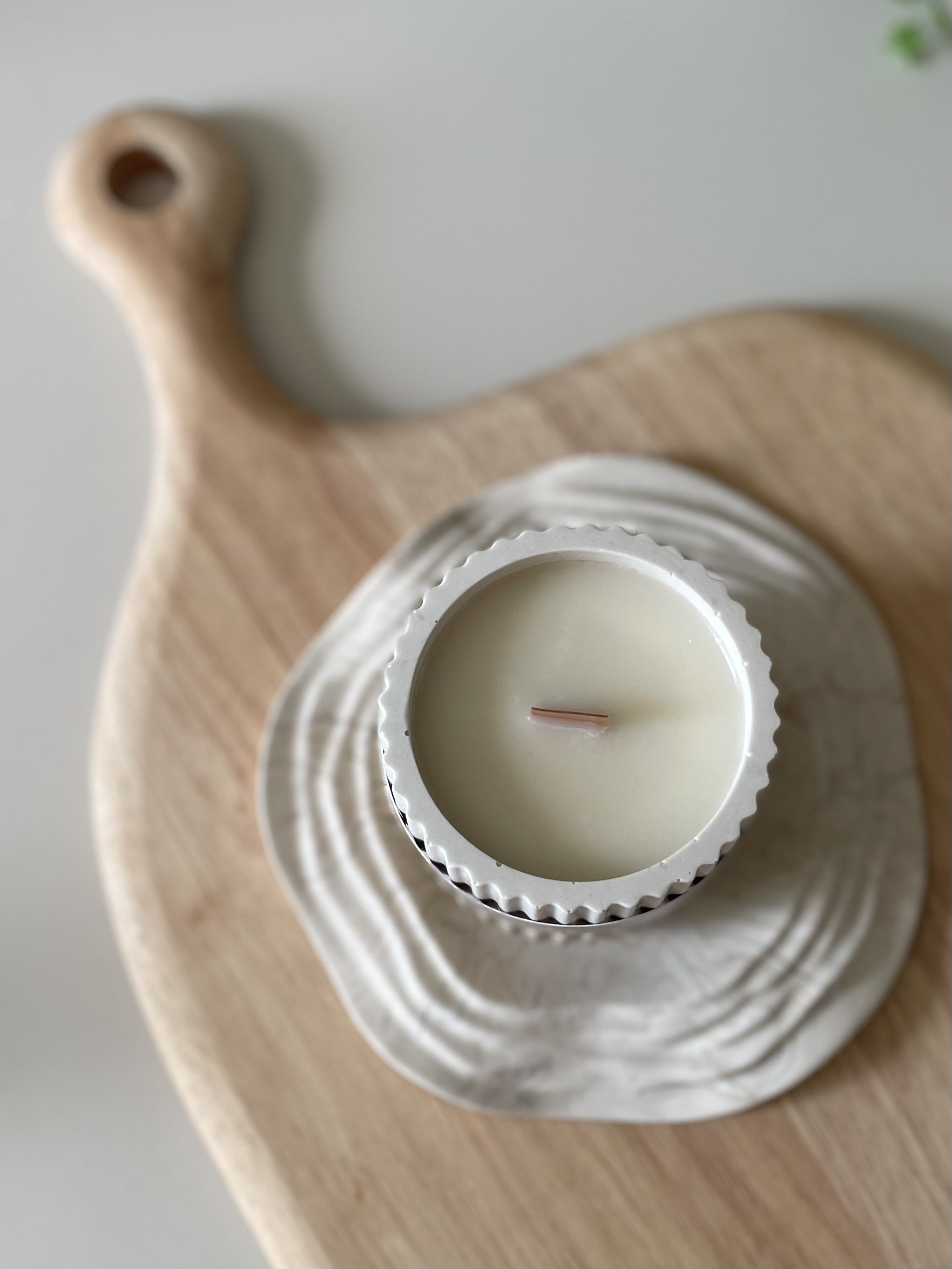 Baby Powder Stoneware Soy Wax Candle / Scandi Inspired