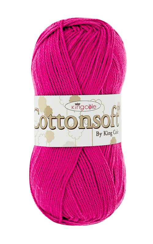 King Cole Cottonsoft Double Knit Yarn- 100g