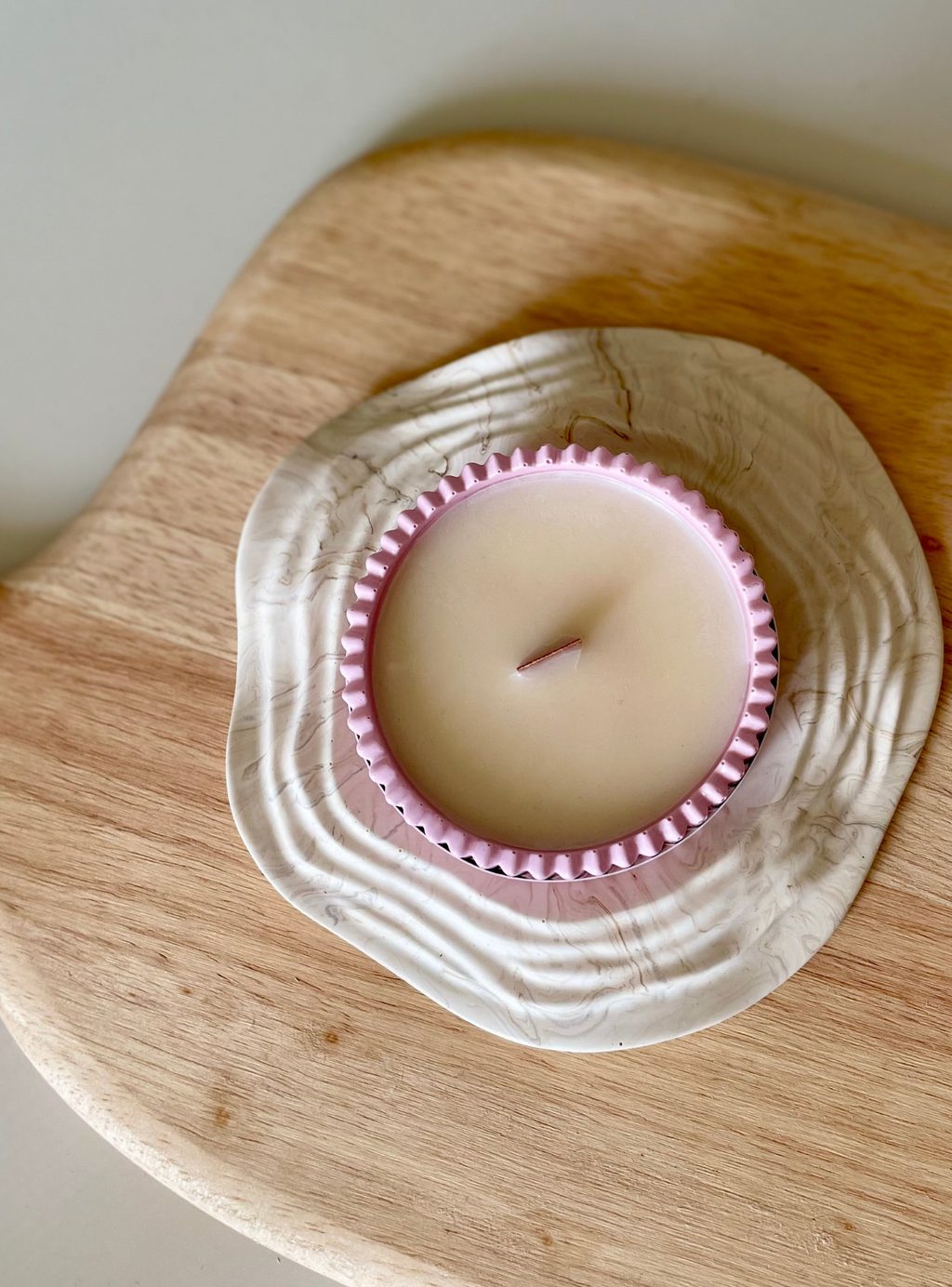 Wildflower Stoneware Soy Wax Candle / Eco-Conscious Homeware