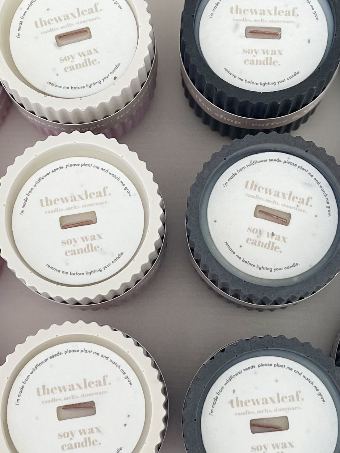 Baby Powder Stoneware Soy Wax Candle / Scandi Inspired