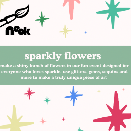 sparkly flowers