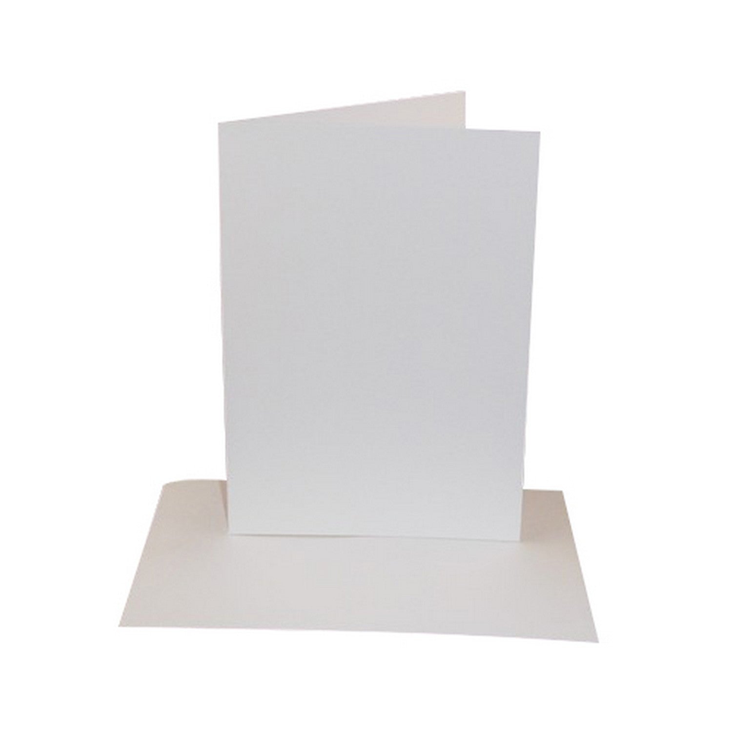 50 Pack - 5x7 White Card Blanks & Envelopes - 300gsm