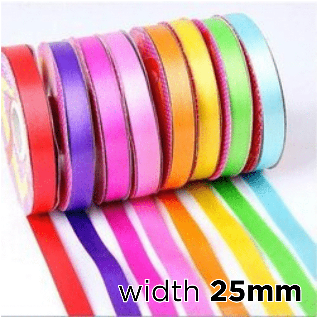Trimits Double Faced Satin Ribbon: 25mm (per metre)