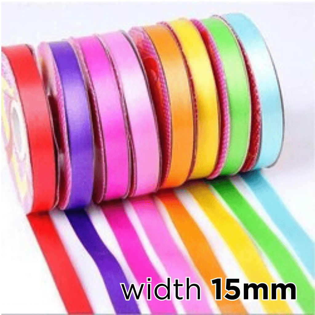 Trimits Double Faced Satin Ribbon: 15mm (per metre)