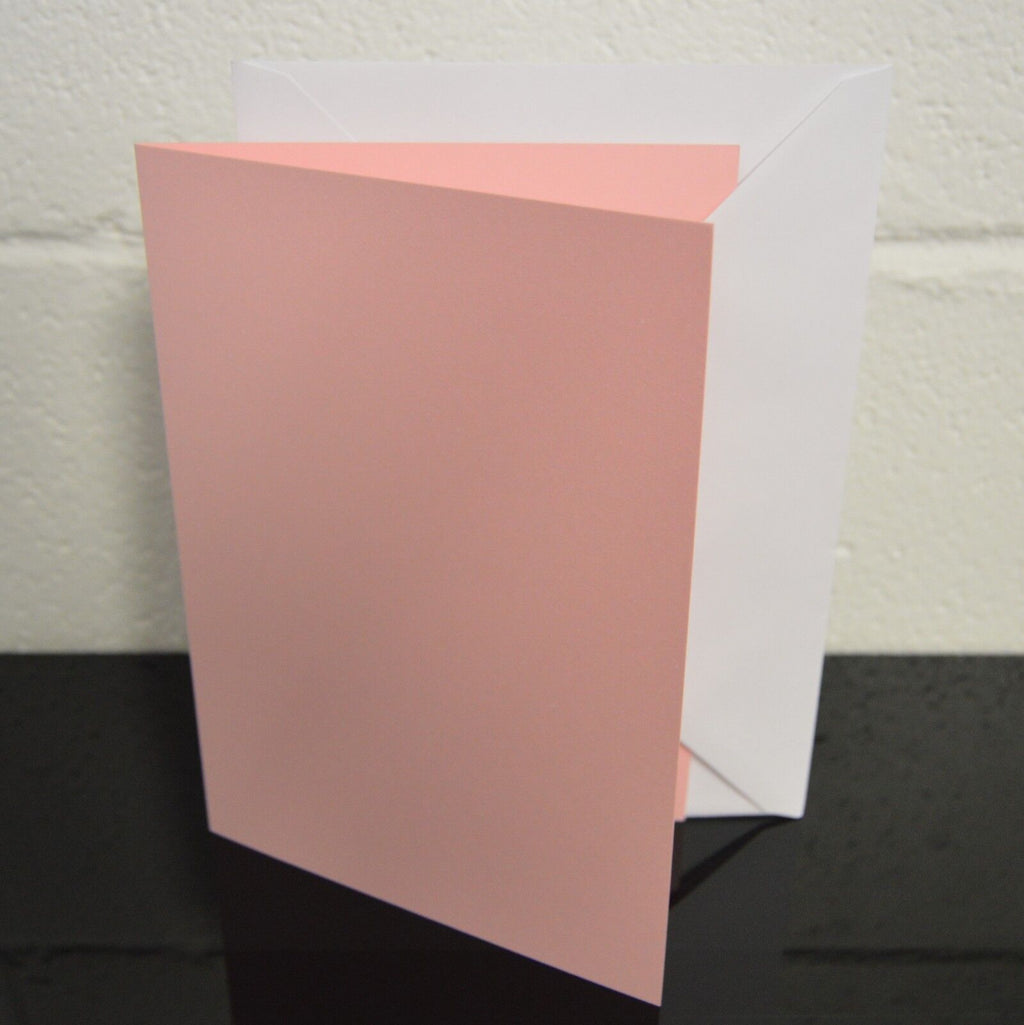 A5 Coloured Greeting Card Blanks & Envelopes – Choose Colour & Quantity
