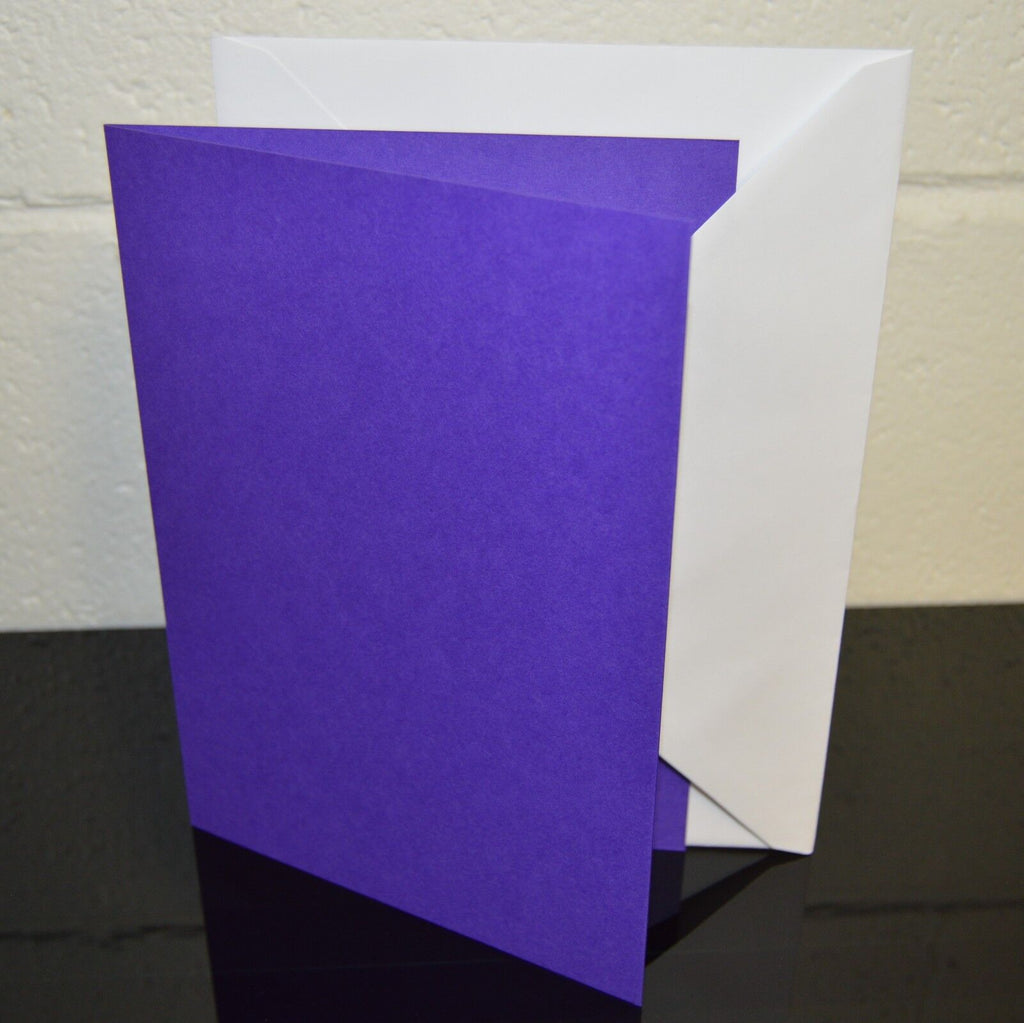A5 Coloured Greeting Card Blanks & Envelopes – Choose Colour & Quantity