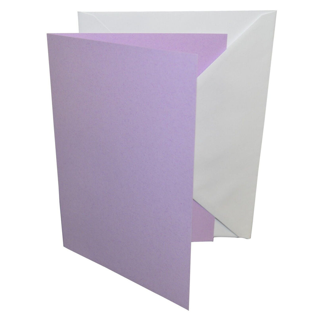 A6 Coloured Greeting Card Blanks & Envelopes - Choose Colour & Quantity