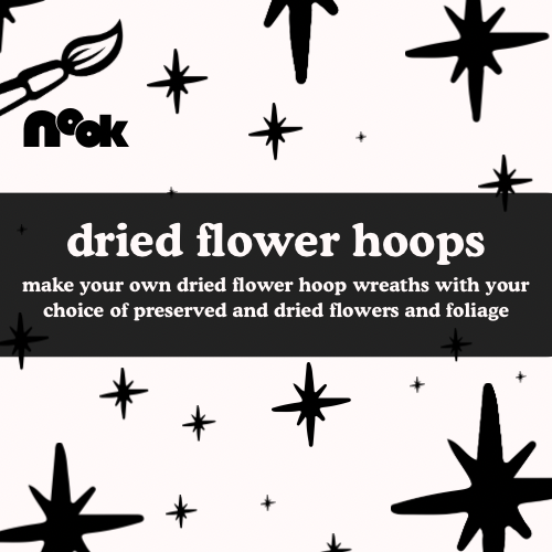 Dried Flower Hoop Wreaths