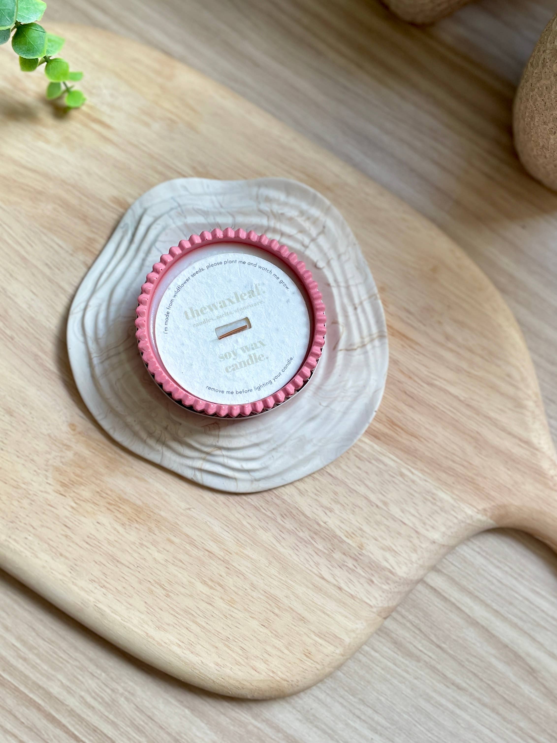 Rose Garden Luxury Soy Candle / English Rose Pink Candle