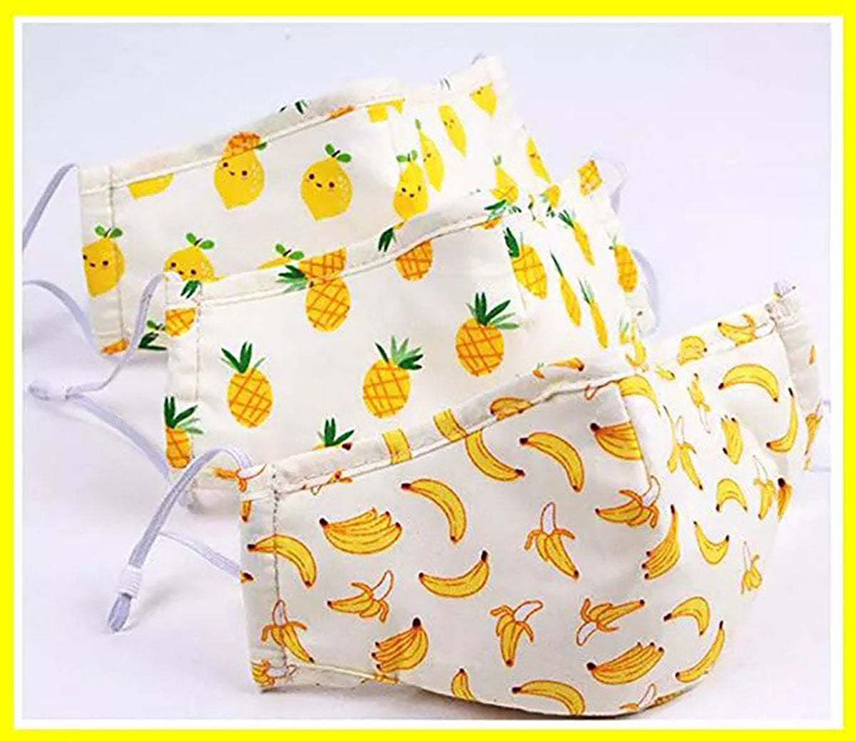 CraftsFabrics 6pcs Fruits Printed Cotton Fat Quarters Bundle