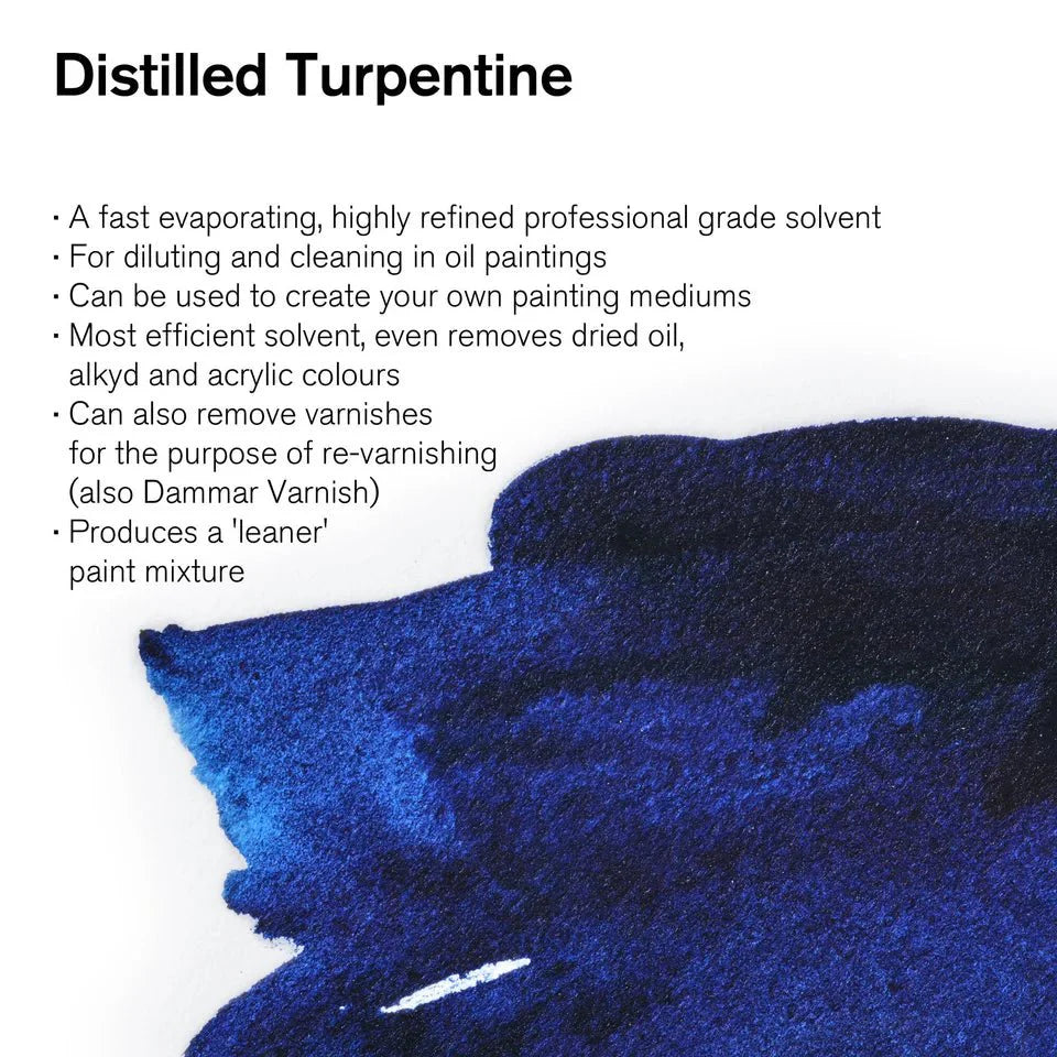 Winsor & Newton Distilled Turpentine - 75ml
