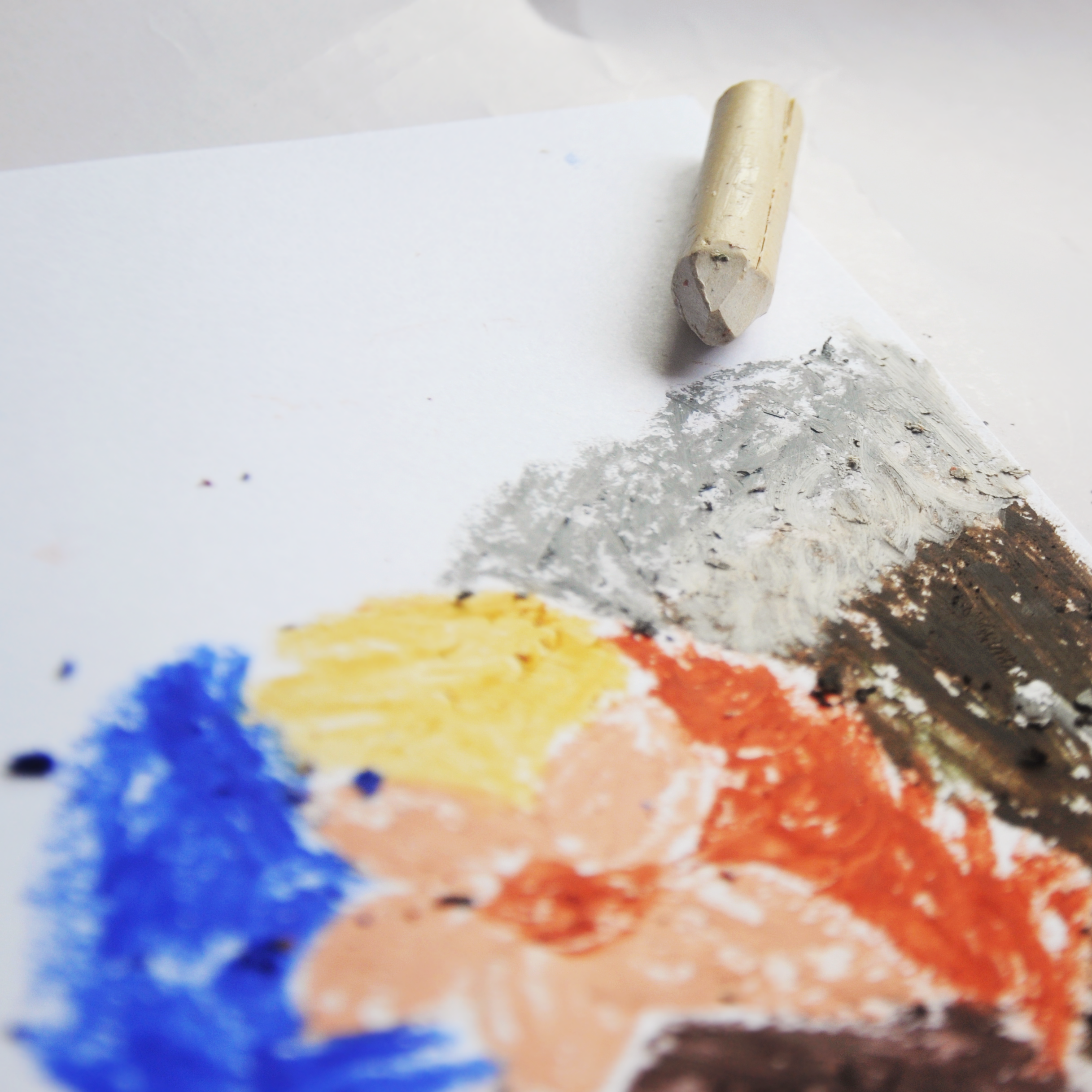 All Natural Beeswax Oil Pastels in a Roll | Set of 10 Crayons