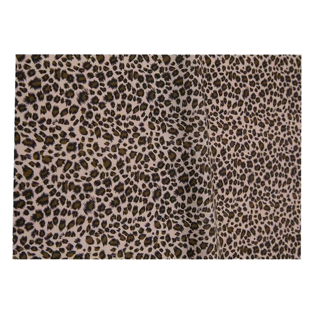 CraftsFabrics 5pcs Leopard Print Fabric Squares Animal Print for Quilting, Scrapbooking, Sewing, Arts & Crafts, Baby Clothing, Nursery