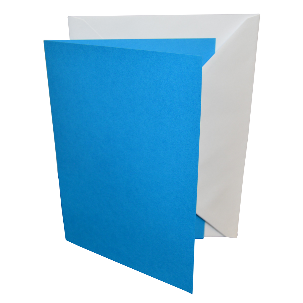 5x7 Coloured Greeting Card Blanks & Envelopes – Choose Colour & Quantity