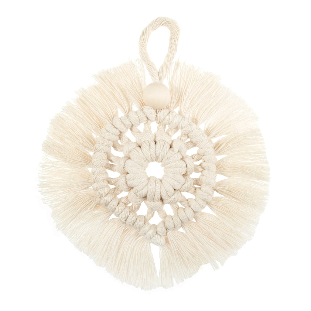 Trimits Macramé Kit: Natural Wreath Decoration