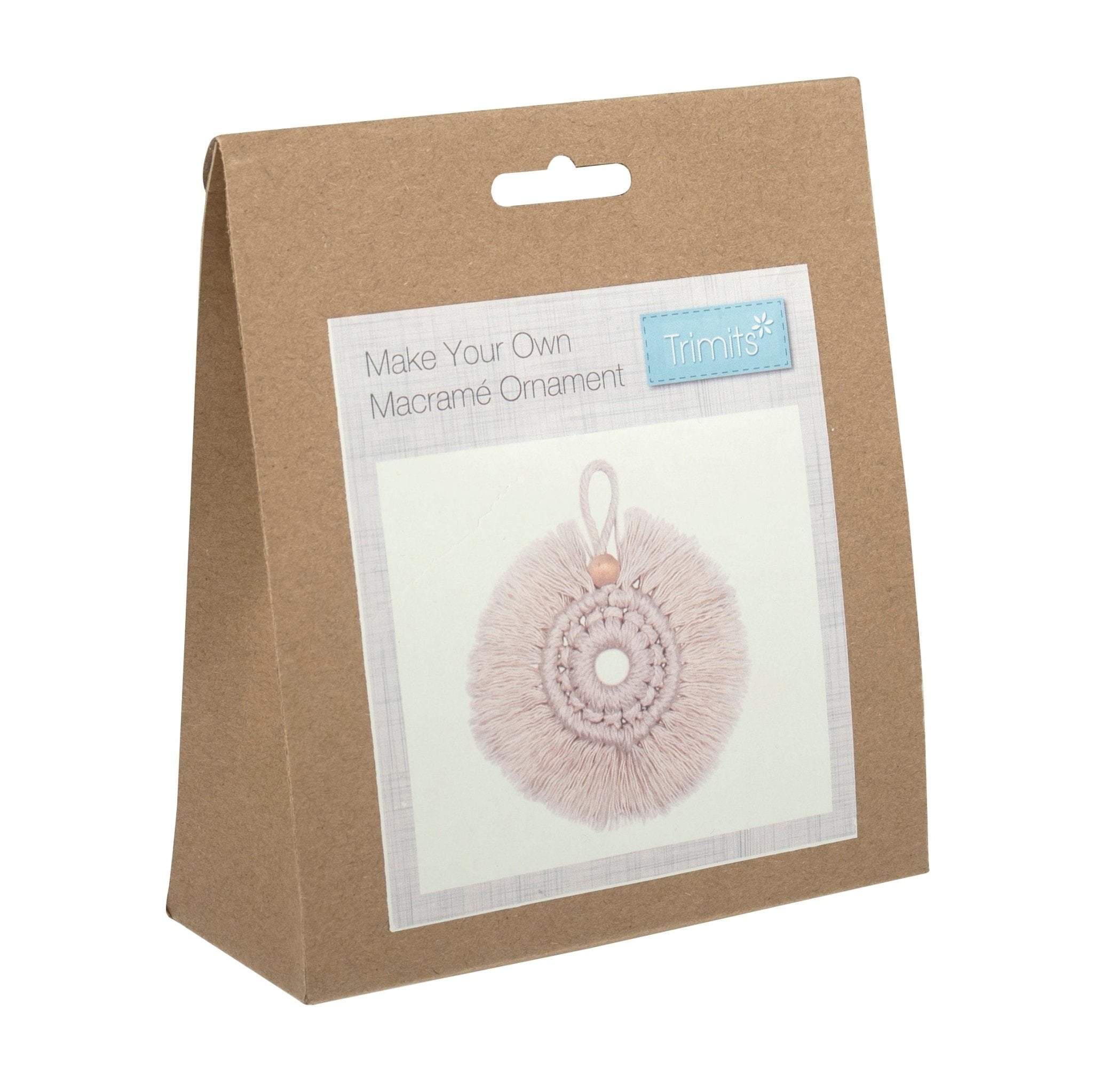 Trimits Macramé Kit: Natural Wreath Decoration