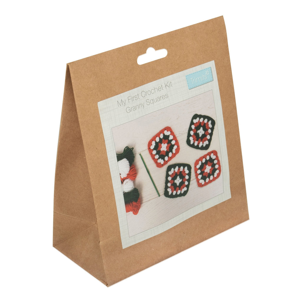 Trimits My First Crochet Kit: Festive Granny Squares