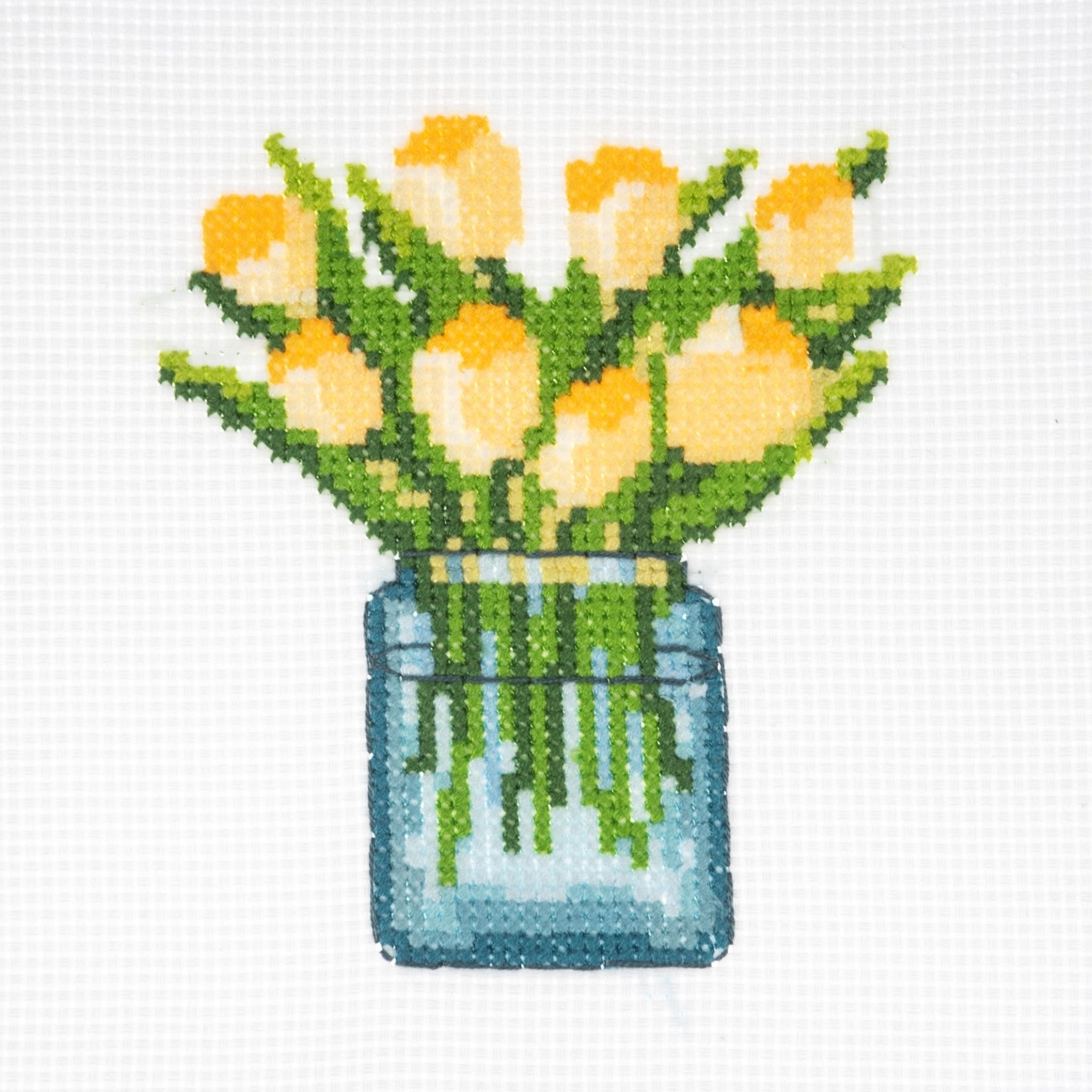 Trimits Mini Counted Cross Stitch Kit: Tulips