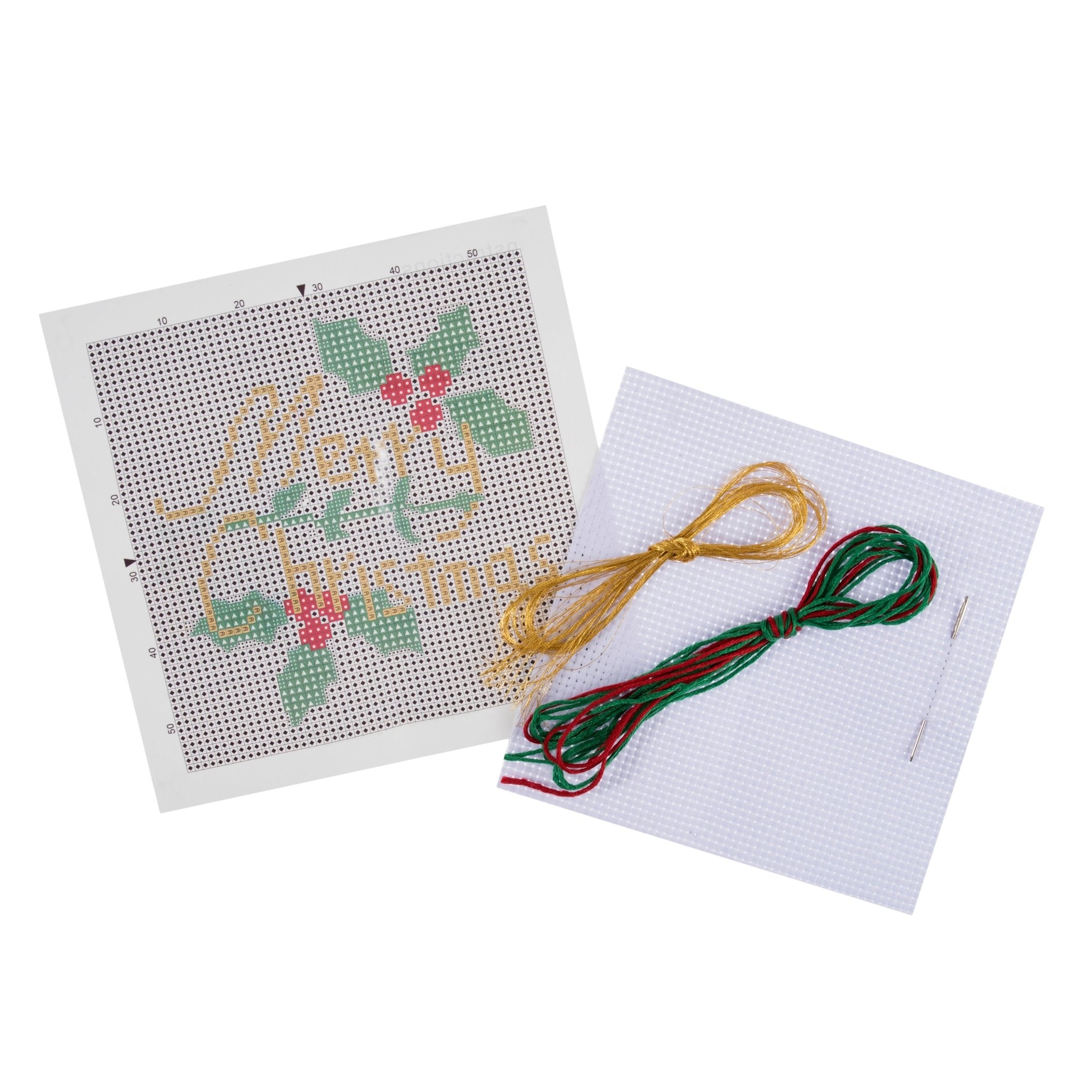 Trimits Mini Festive Counted Cross Stitch Kit: Merry Christmas