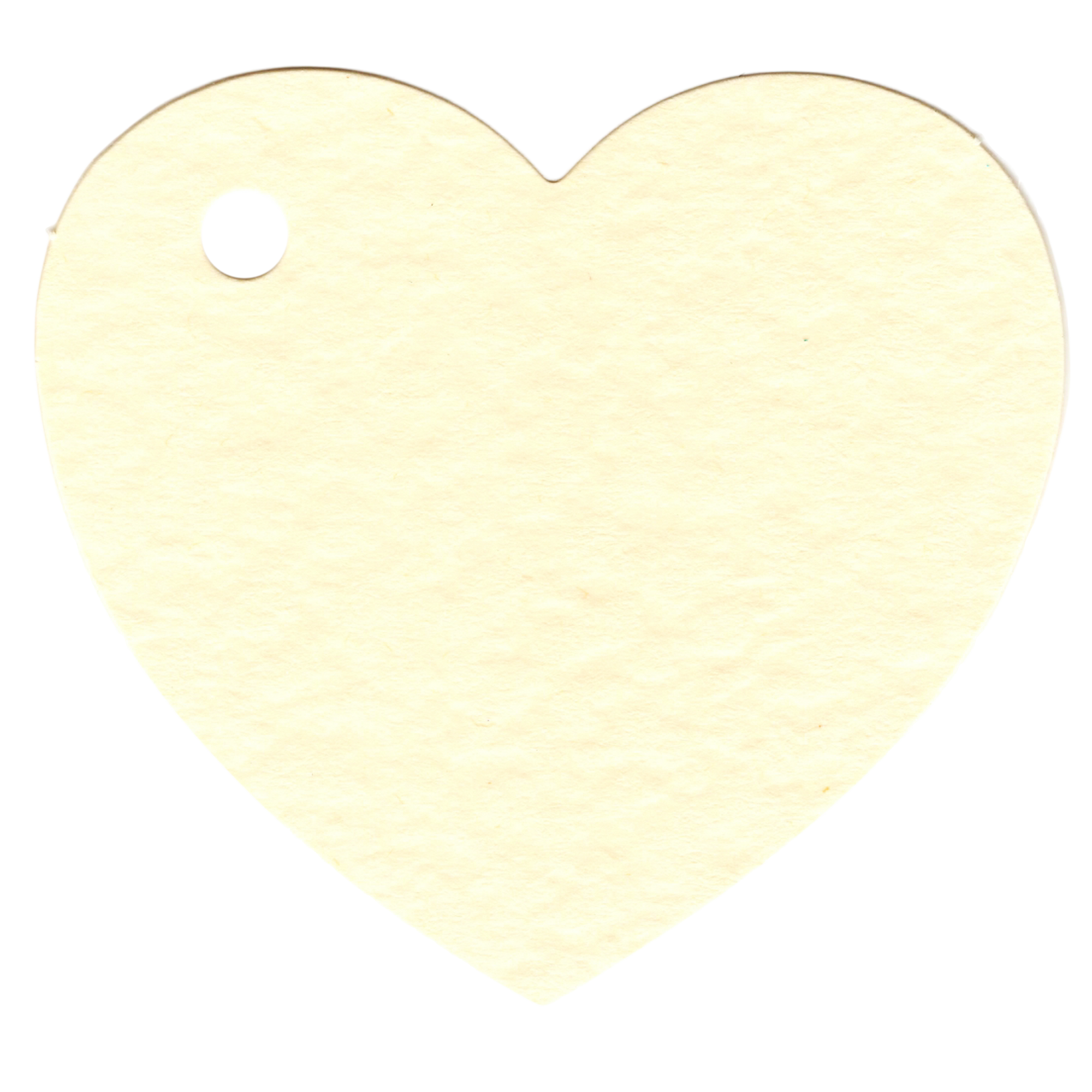 100 Heart Shaped Gift Tags with White Satin Ribbon -  21 Colours, Birthday Xmas