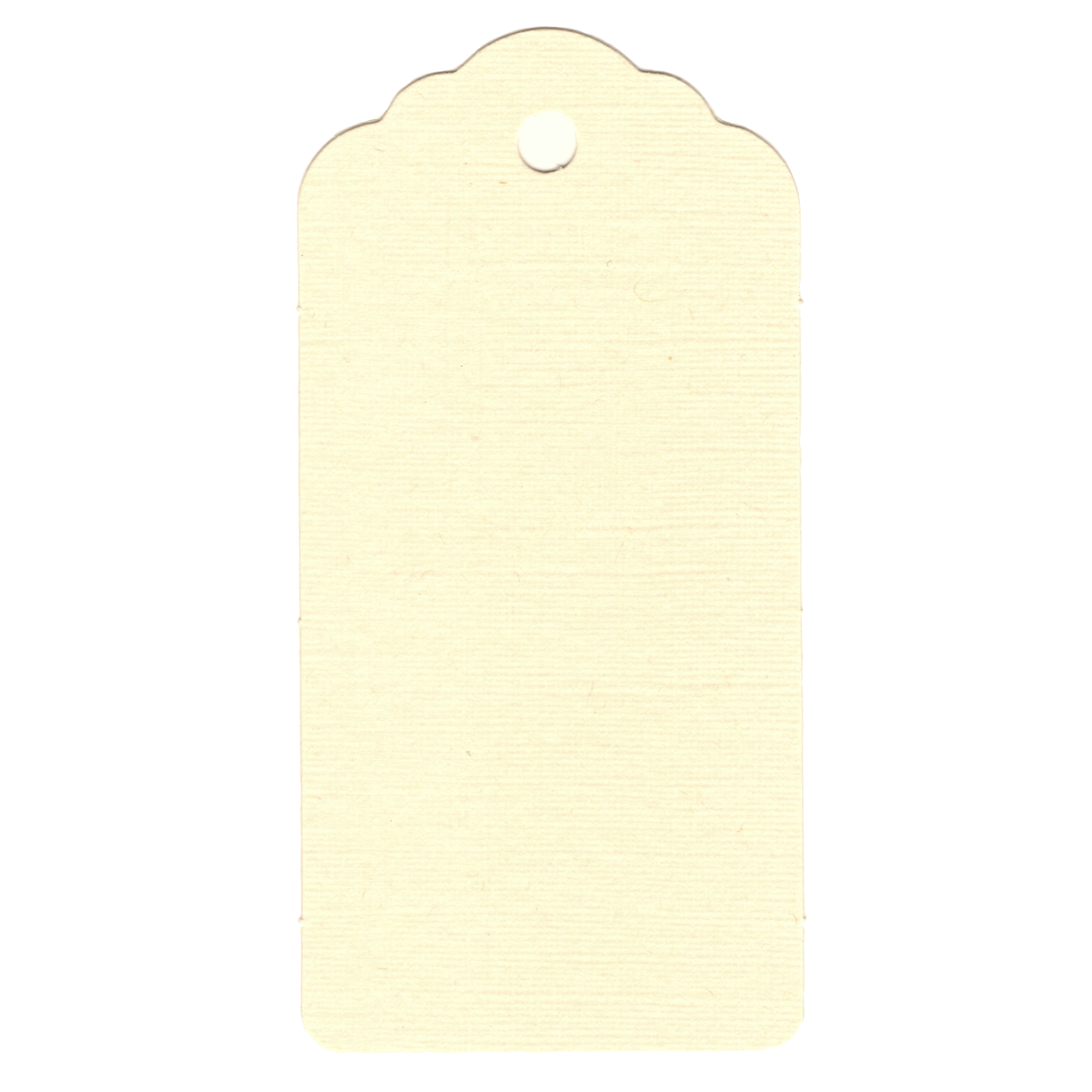 100 Rectangle Scalloped Gift Tags with White Satin Ribbon - 21 Colours Christmas