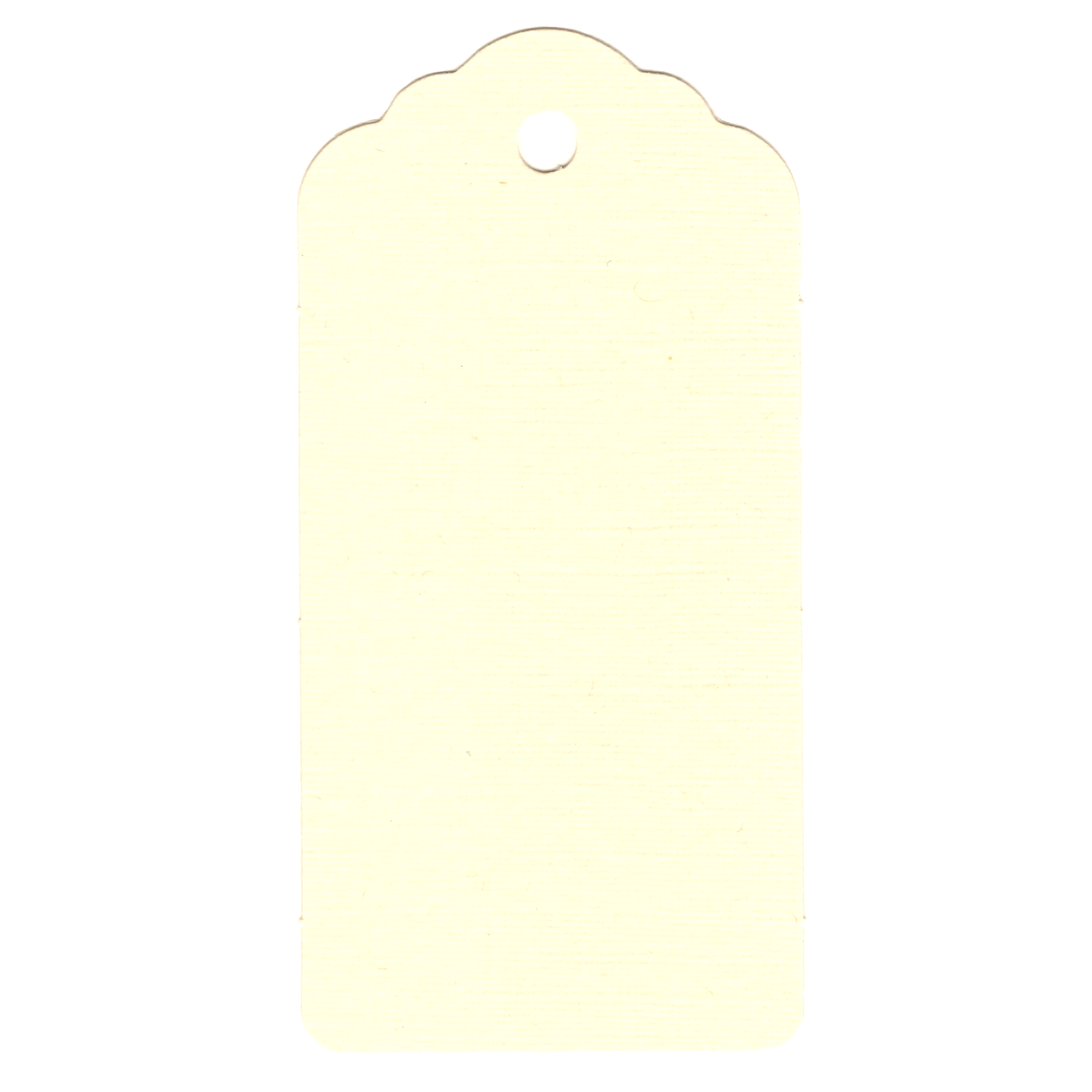 100 Rectangle Scalloped Gift Tags with White Satin Ribbon - 21 Colours Christmas