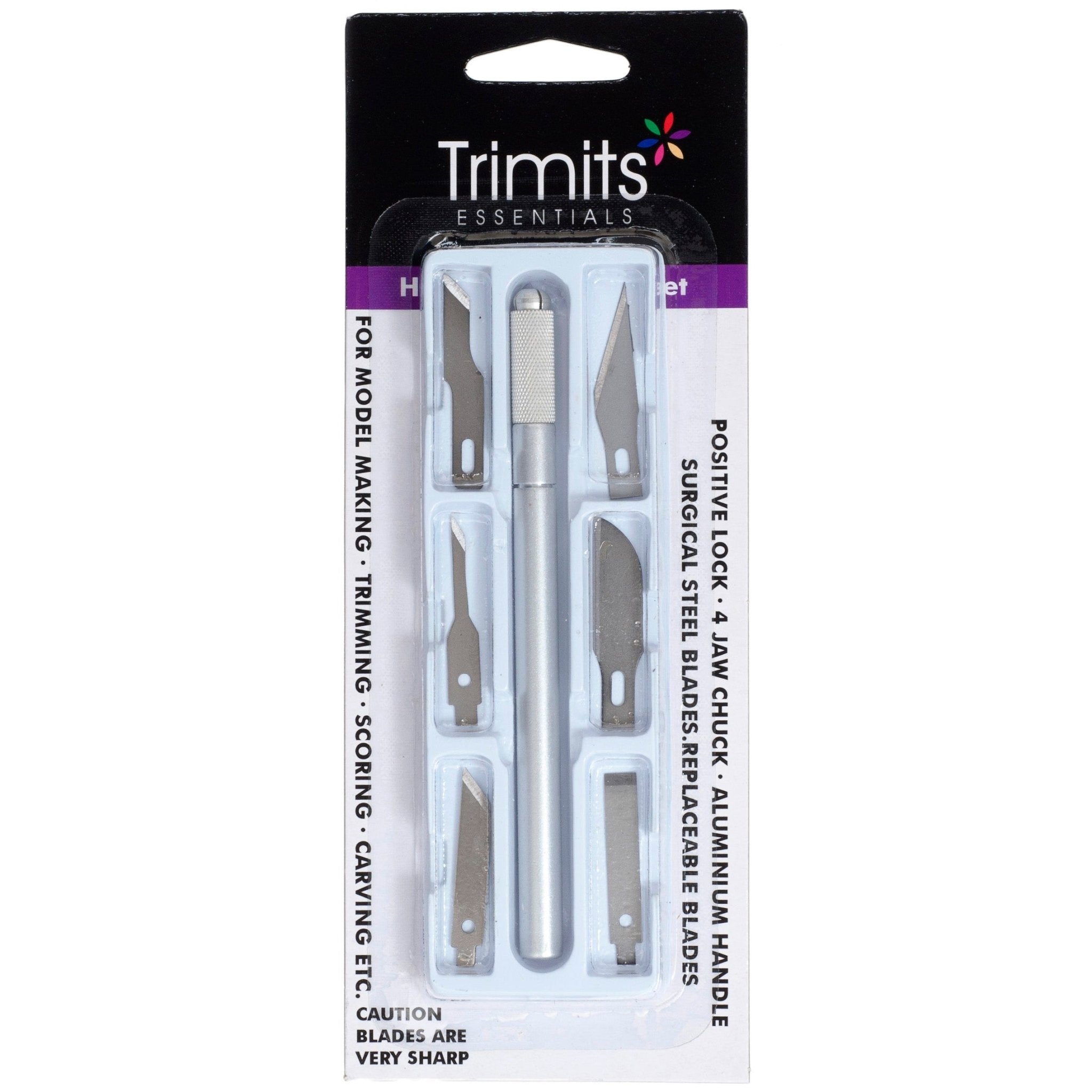 Trimits Hobby Knife Set - 6 blades