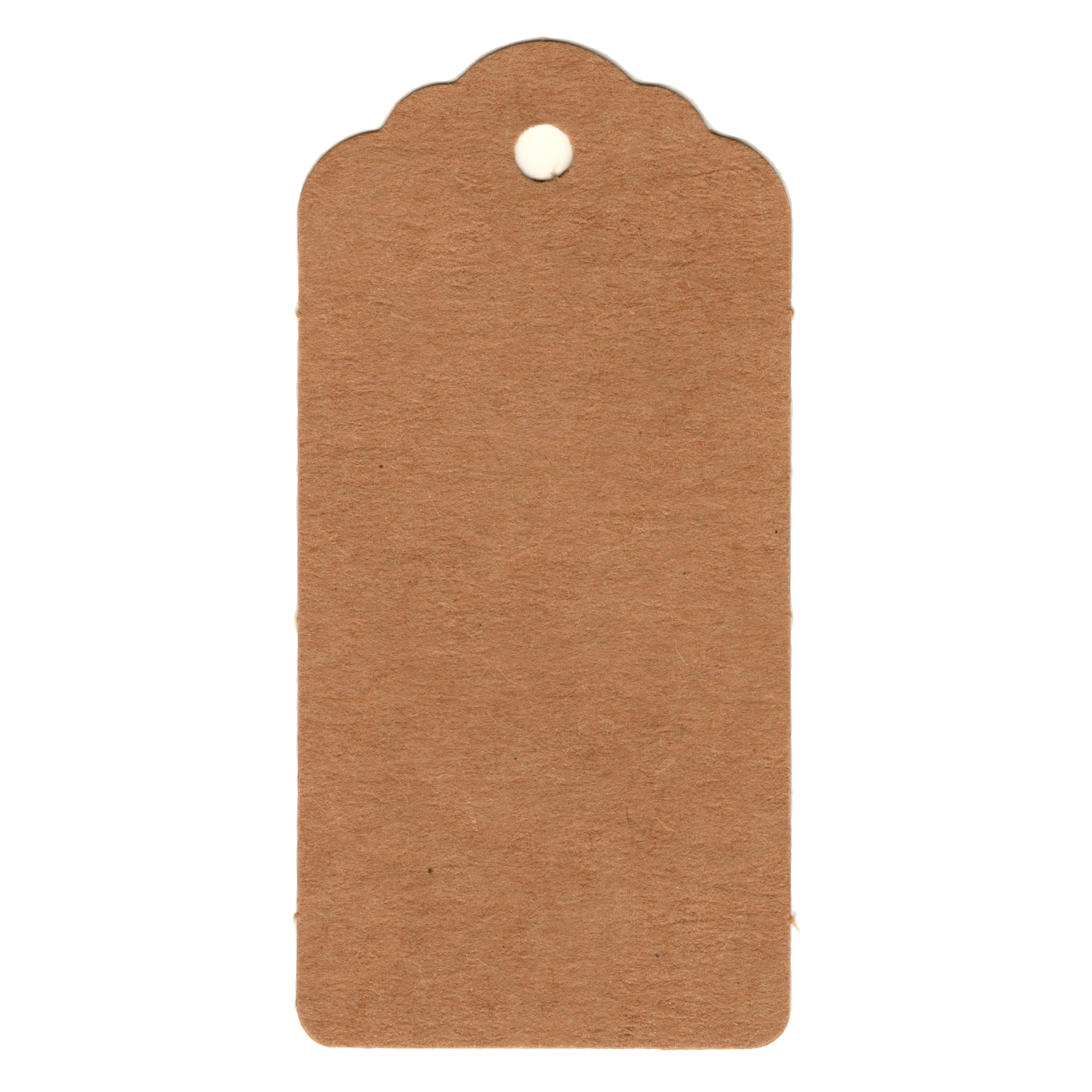 100 Rectangle Scalloped Gift Tags with White Satin Ribbon - 21 Colours Christmas