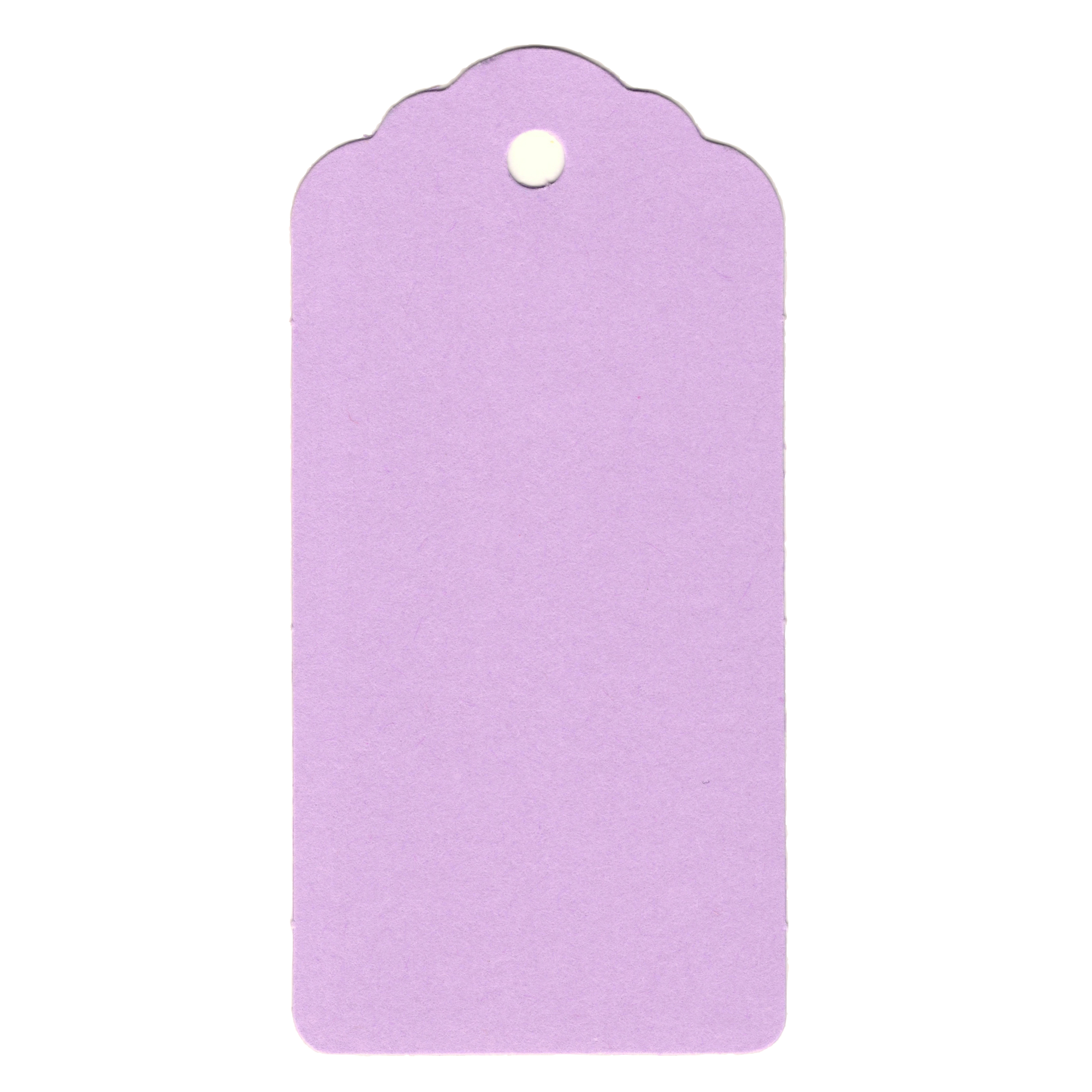 100 Rectangle Scalloped Gift Tags with White Satin Ribbon - 21 Colours Christmas