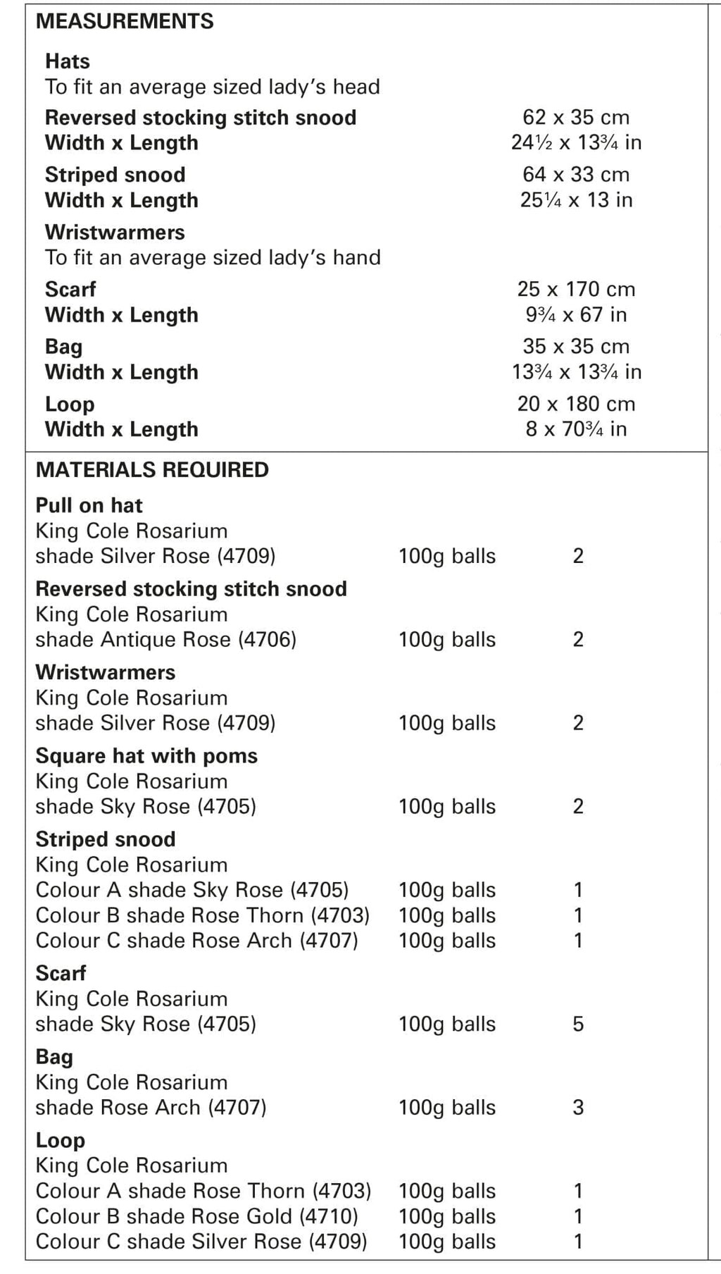 King Cole 'Easy Knit' Ladies Hats, Snoods, Wristwarmers, Scarf & Bag Knitting Pattern 5755 - Mega Chunky
