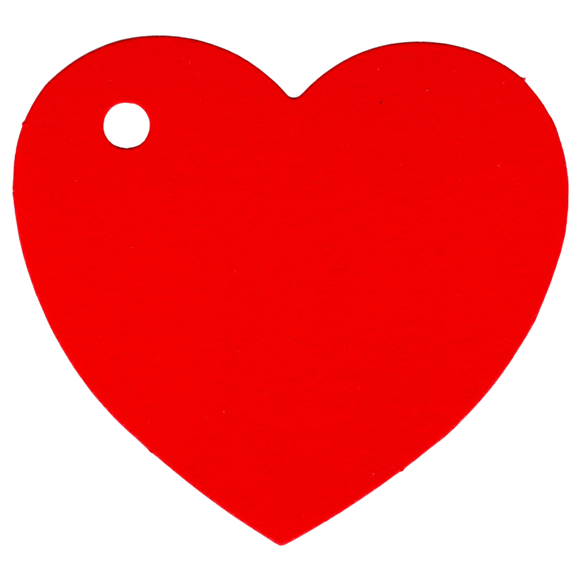 100 Heart Tags In Red  Valentines  Wedding  Wish Tree Tags. No Ribbon Or String.