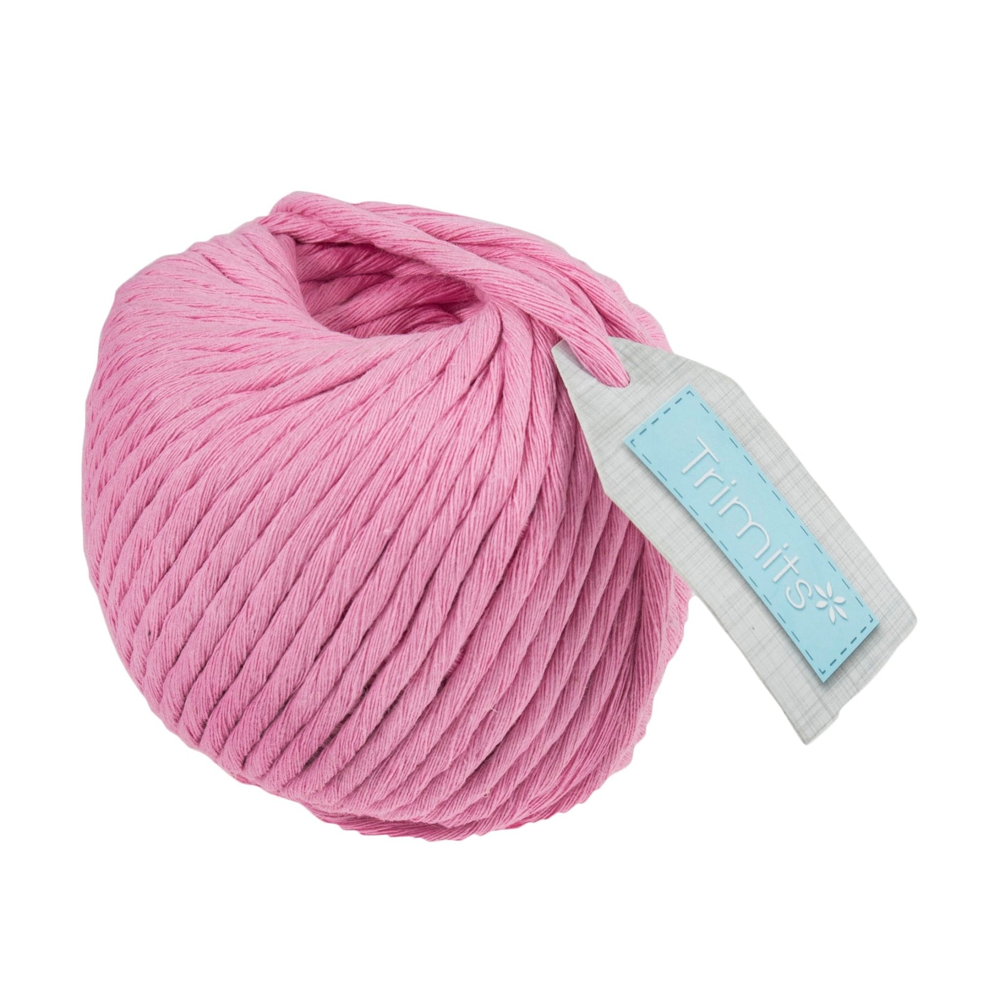 Trimits 100% Cotton Coloured Macramé Cord - 50m x 4mm