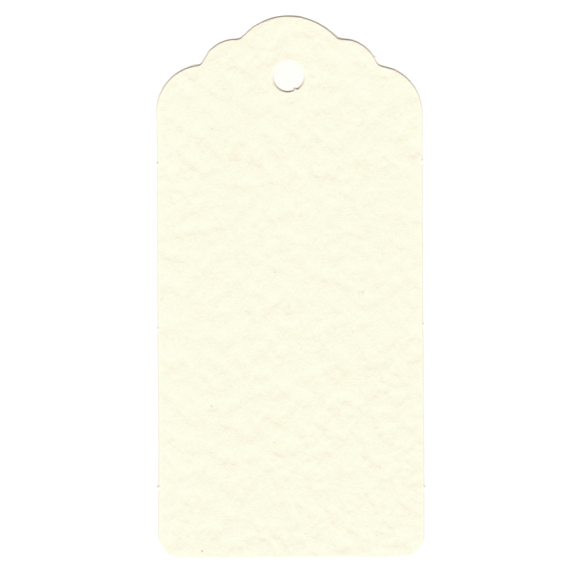 100 Rectangle Scalloped Gift Tags with White Satin Ribbon - 21 Colours Christmas