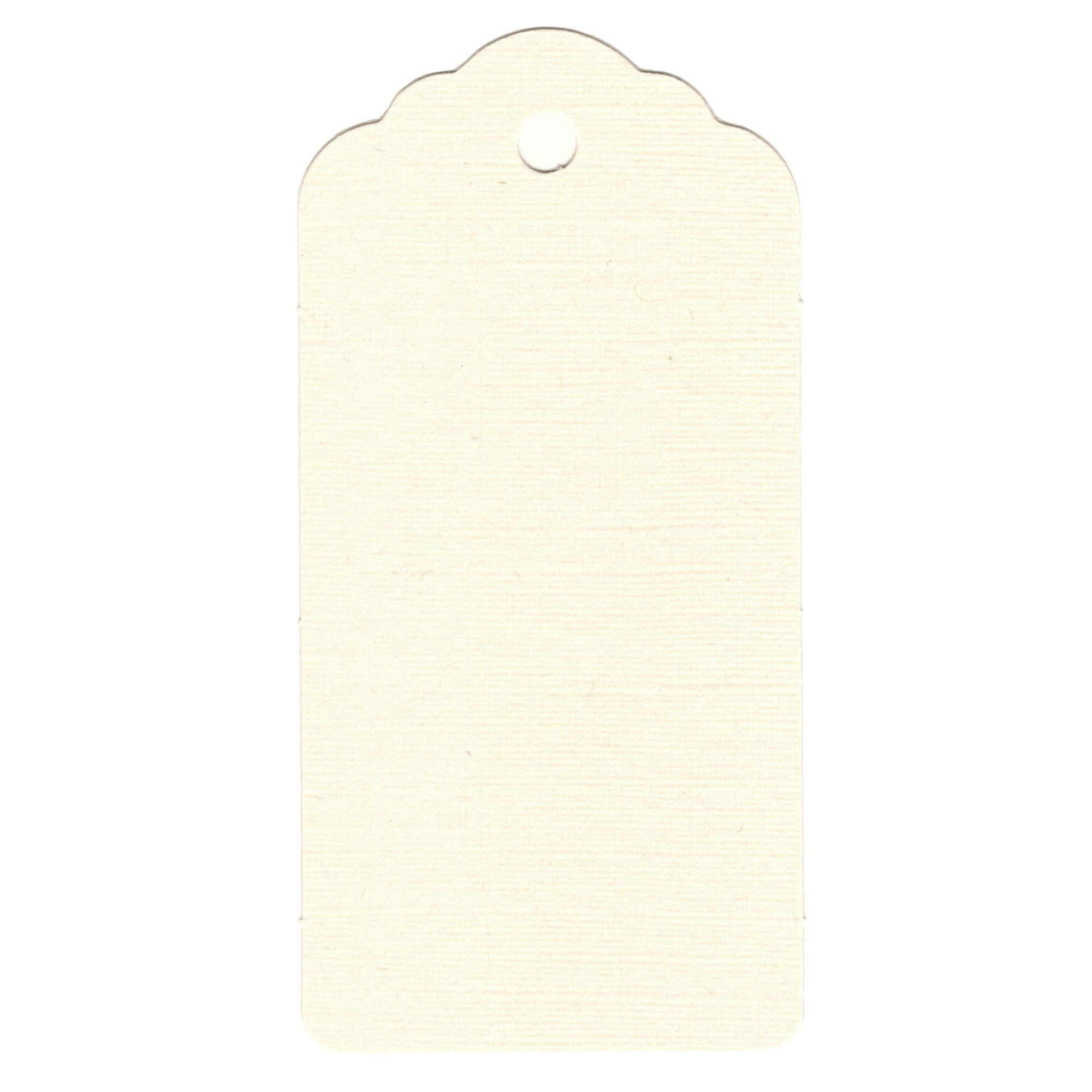 100 Rectangle Scalloped Gift Tags with White Satin Ribbon - 21 Colours Christmas
