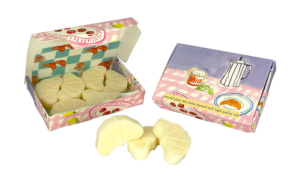 Wax Melt Shapes in illustrated Boxes