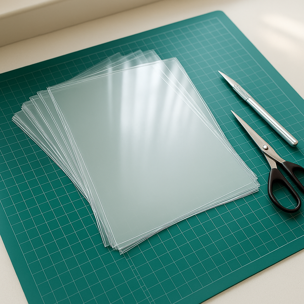 100 x A4 Clear Acetate Sheets – 240 Micron Transparent Film for Craft, Covers & Overlays