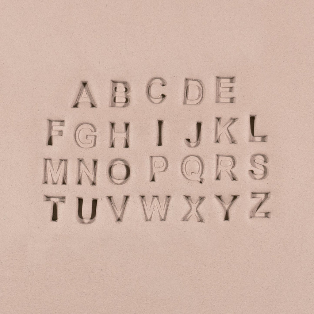 Alphabet Stamp Set | All Caps | Arial Bold Font | 7mm Width
