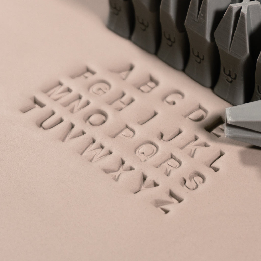 Alphabet Stamp Set | All Caps | Arial Bold Font | 7mm Width
