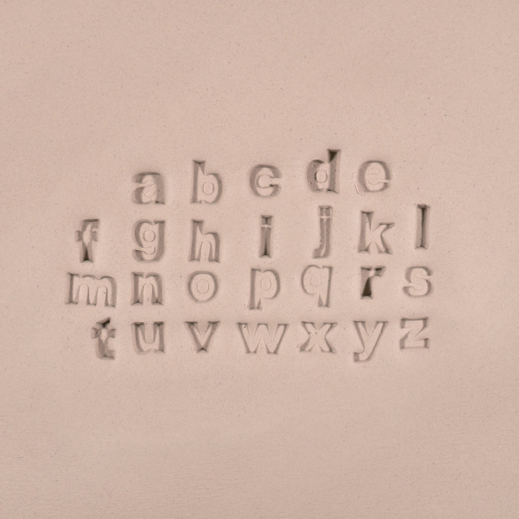 Alphabet Stamp Set | Lowercase | Arial Bold Font | 7mm Width