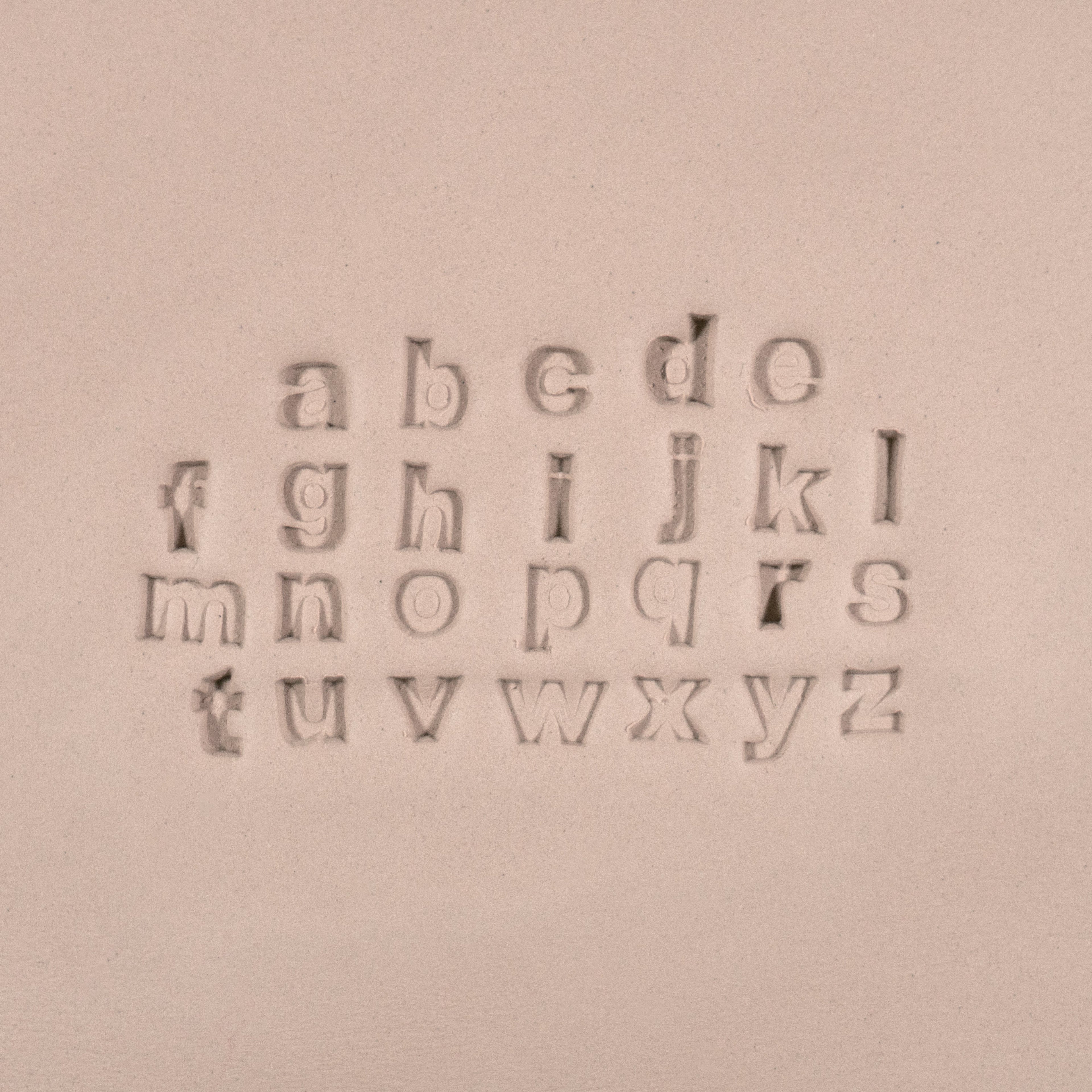 Alphabet Stamp Set | Lowercase | Arial Bold Font | 7mm Width