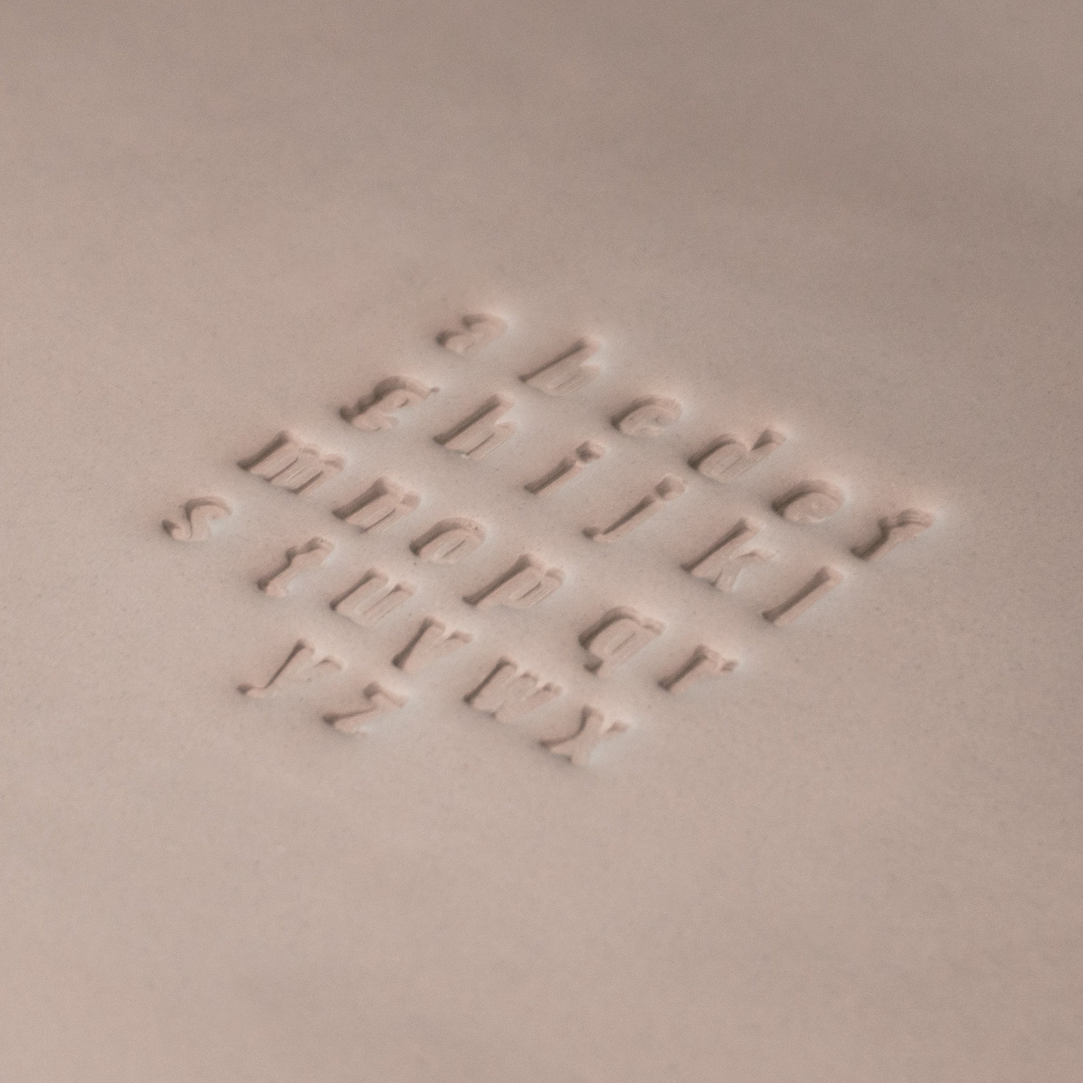 Alphabet Stamp Set | Lowercase | Oswald Bold Font | 7mm Width