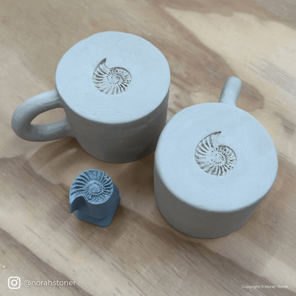 Ammonite Fossil Shell Stamp - Photo Textured - Style #1