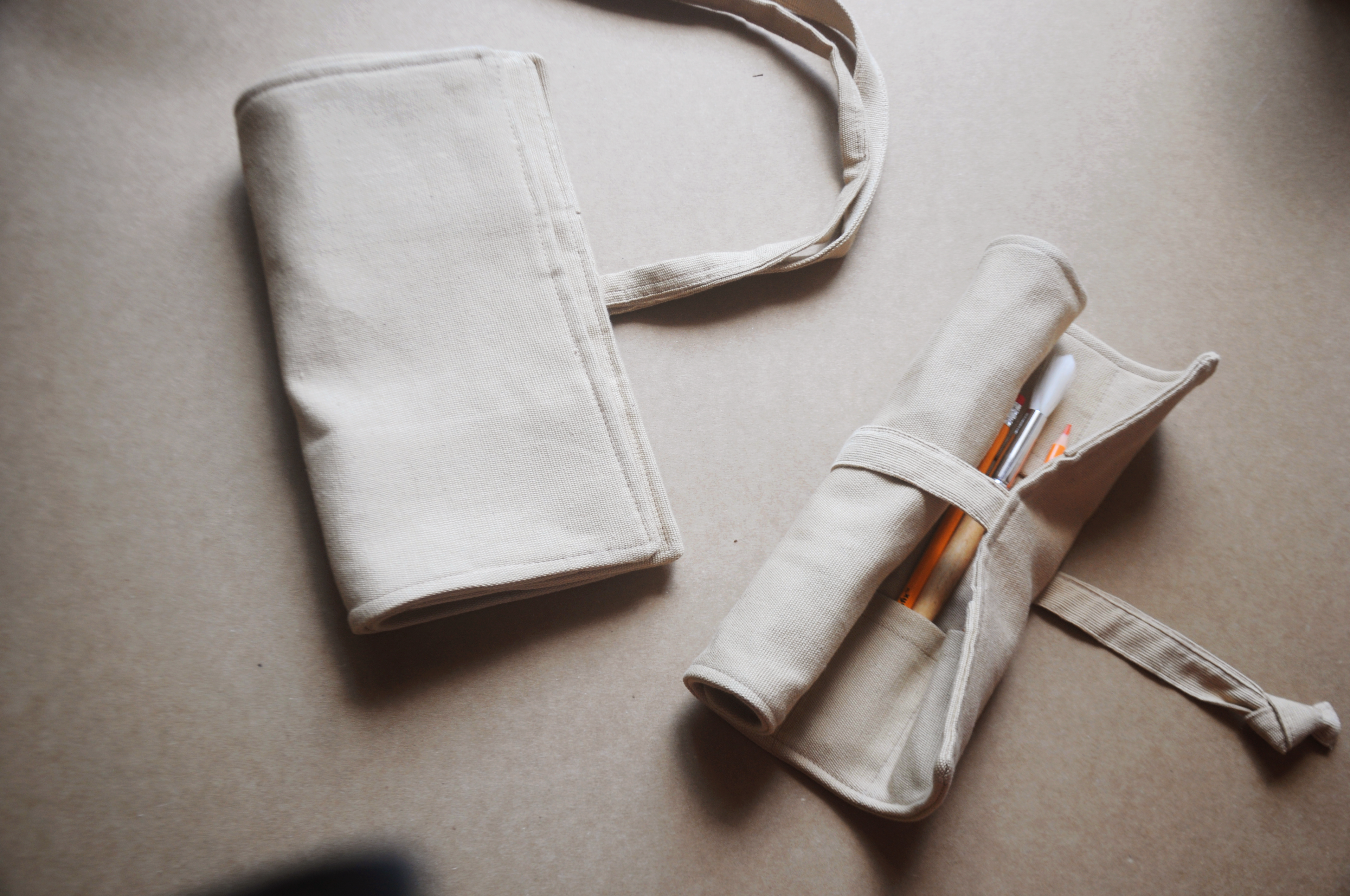 Handloom Cotton Artist Roll – Milk Tea Colour