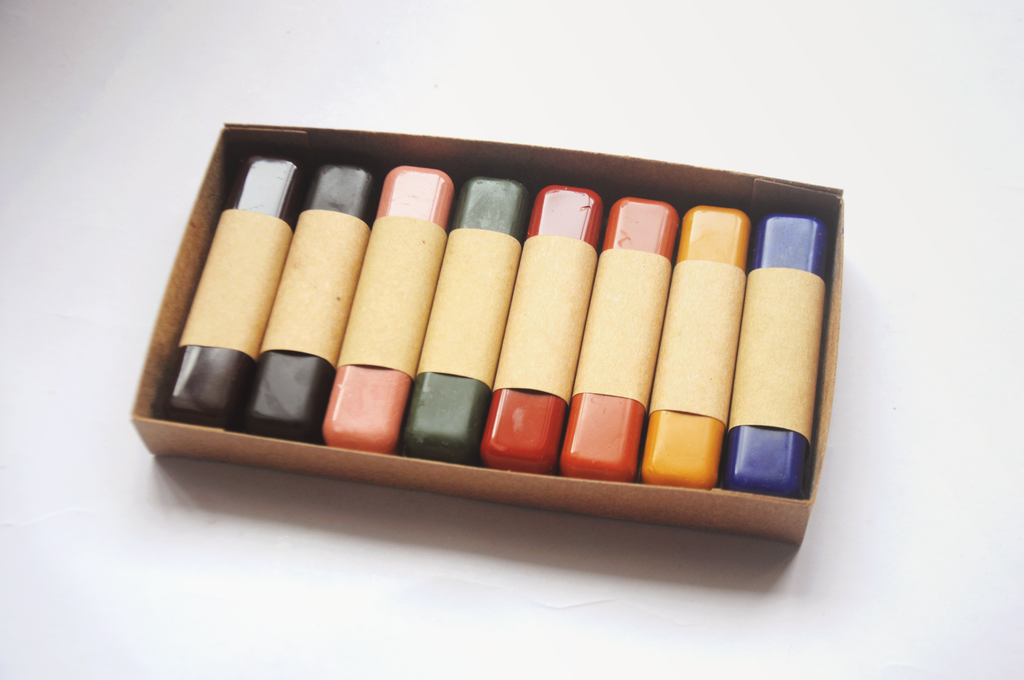 All Natural Beeswax Oil Pastels | Set of 8 Oil Pastels