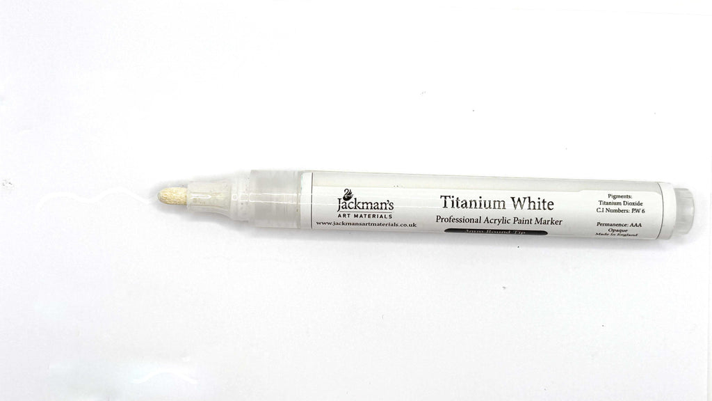 Titanium White Acrylic Marker Pen