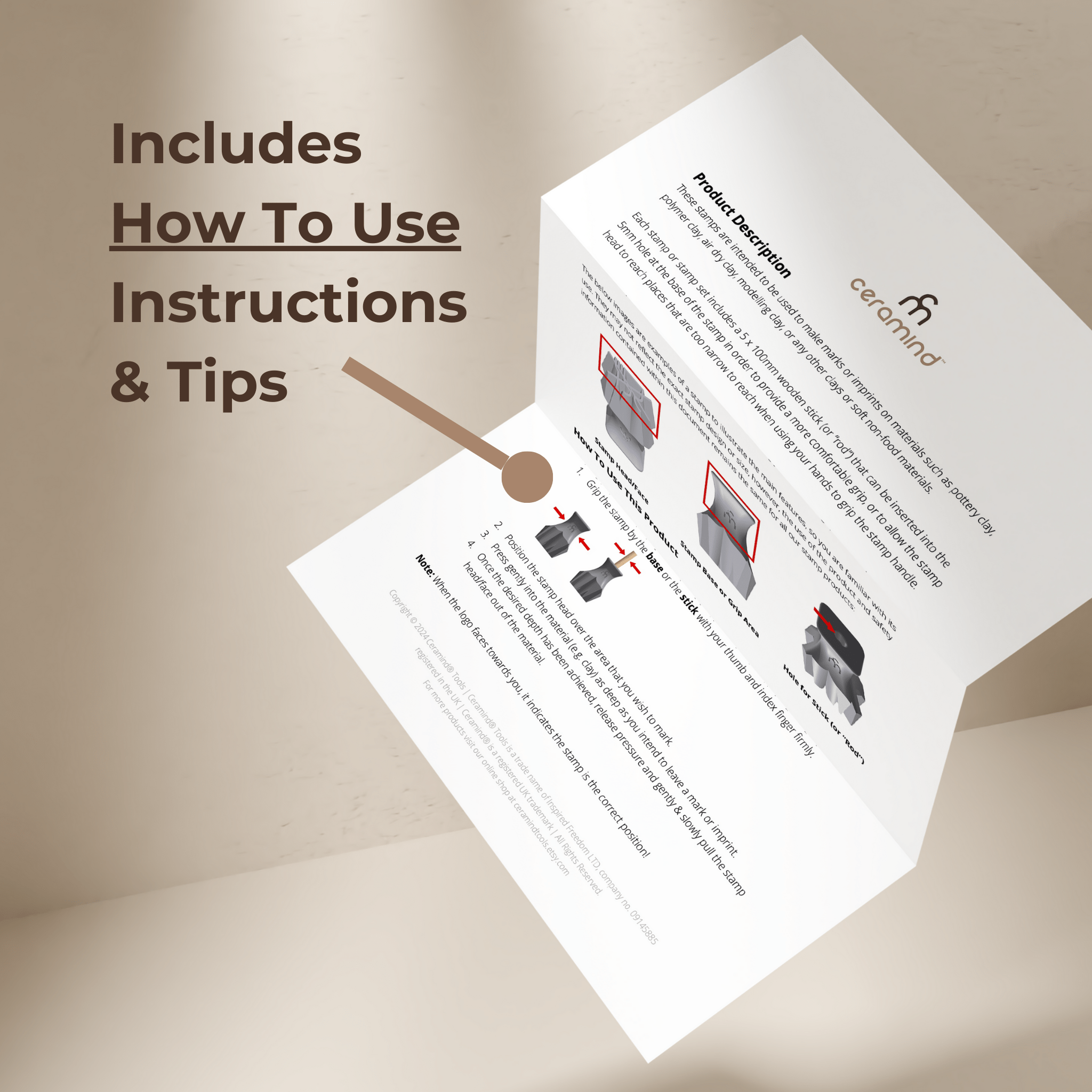 Fox Paw Stamp - Medium - Style #1