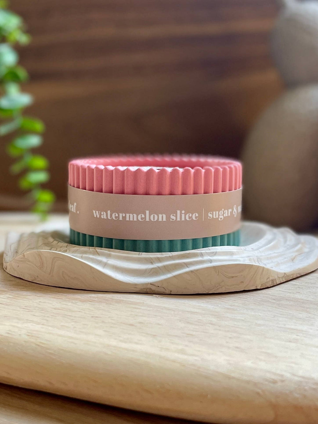 Watermelon Soy Wax Colourful Candle / Fruity Scented Candle