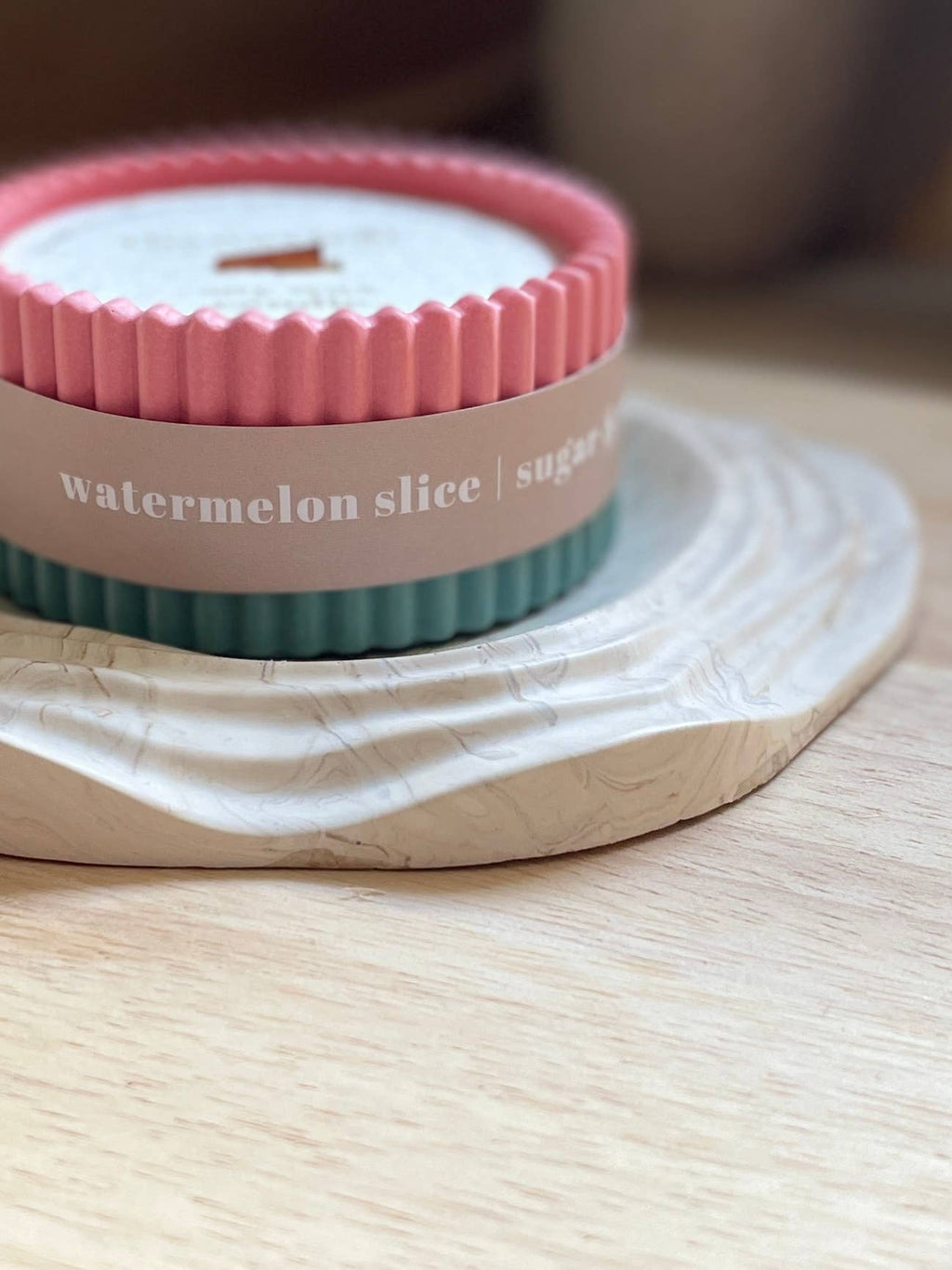 Watermelon Soy Wax Colourful Candle / Fruity Scented Candle