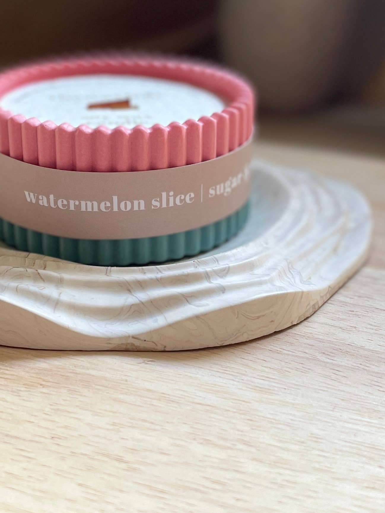 Watermelon Soy Wax Colourful Candle / Fruity Scented Candle