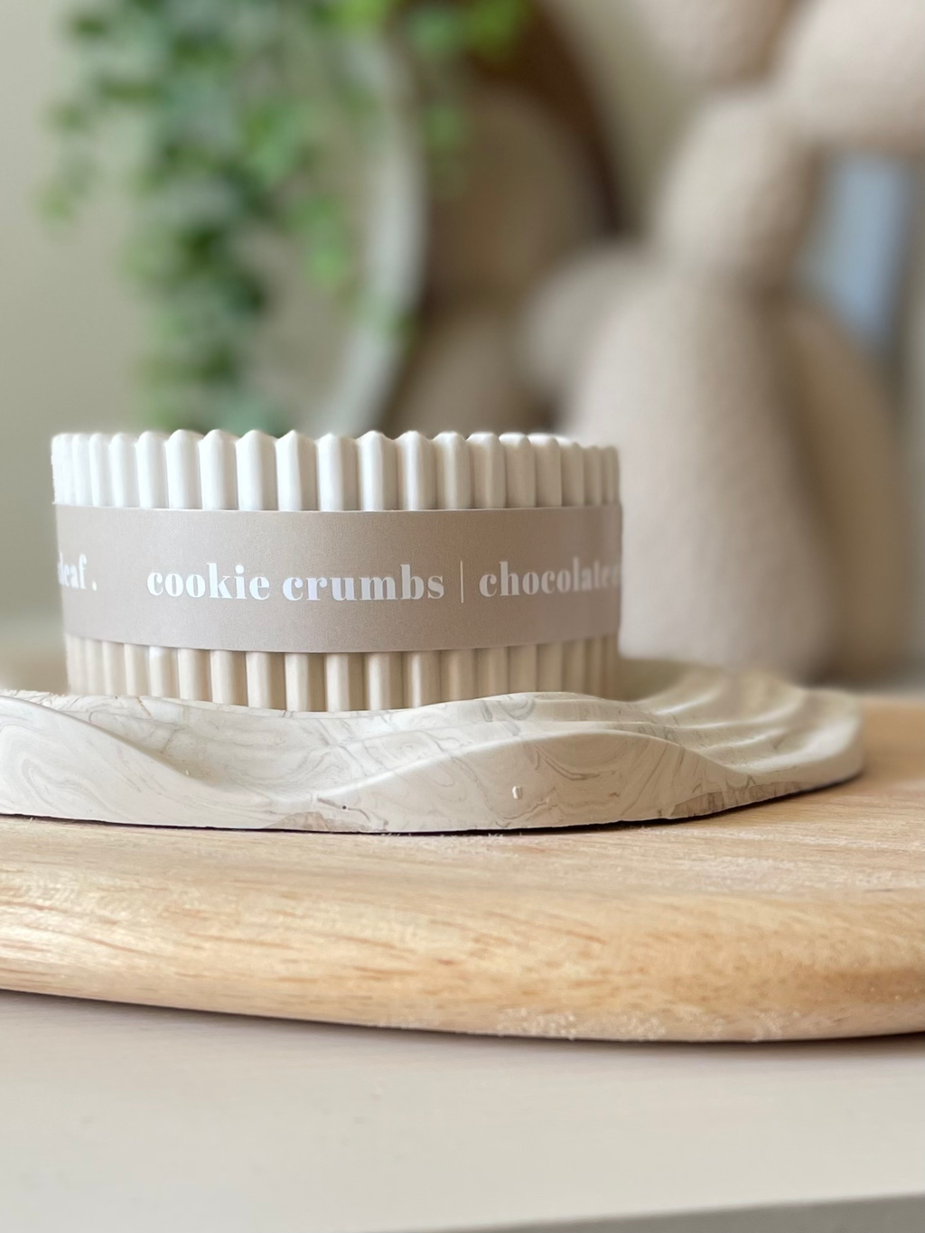 Cookie Crumbs Stoneware Soy Wax Candle / Scandi Inspired